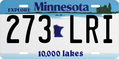 MN license plate 273LRI