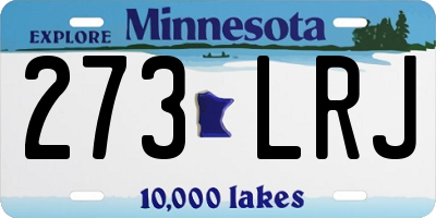 MN license plate 273LRJ