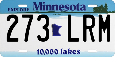 MN license plate 273LRM