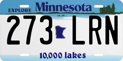 MN license plate 273LRN