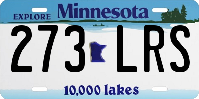 MN license plate 273LRS