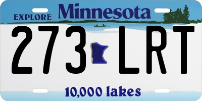 MN license plate 273LRT