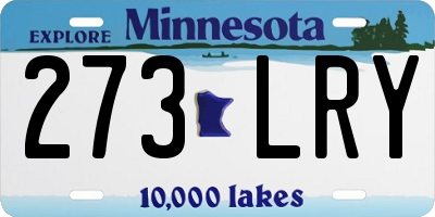 MN license plate 273LRY