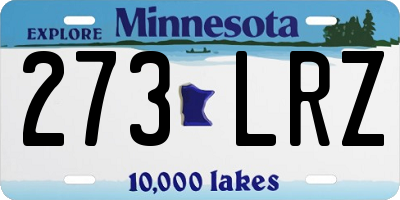 MN license plate 273LRZ