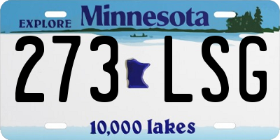 MN license plate 273LSG