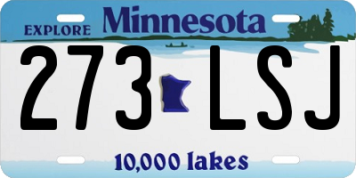 MN license plate 273LSJ