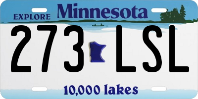 MN license plate 273LSL