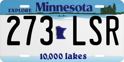 MN license plate 273LSR