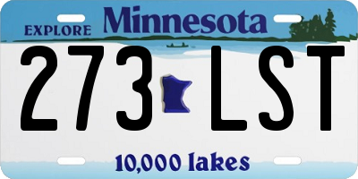MN license plate 273LST