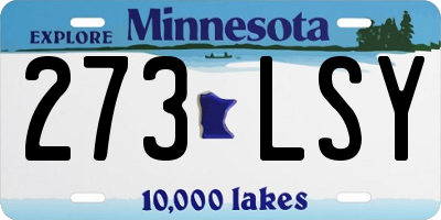 MN license plate 273LSY