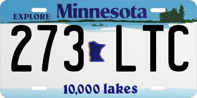 MN license plate 273LTC