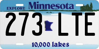 MN license plate 273LTE