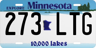 MN license plate 273LTG