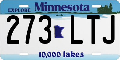 MN license plate 273LTJ