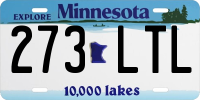 MN license plate 273LTL