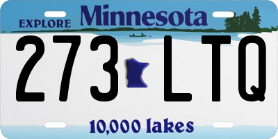MN license plate 273LTQ