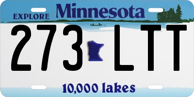MN license plate 273LTT