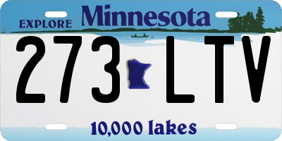 MN license plate 273LTV