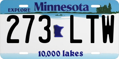 MN license plate 273LTW