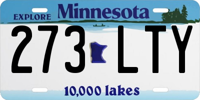 MN license plate 273LTY
