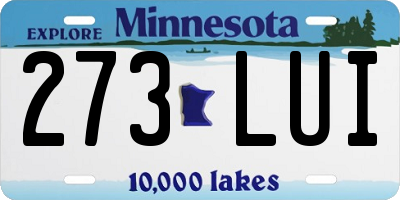MN license plate 273LUI
