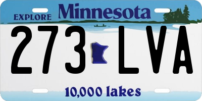 MN license plate 273LVA