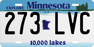 MN license plate 273LVC