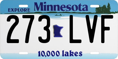 MN license plate 273LVF