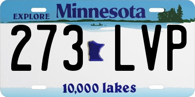 MN license plate 273LVP