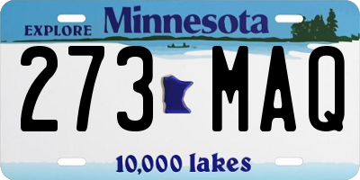 MN license plate 273MAQ