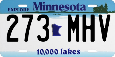 MN license plate 273MHV