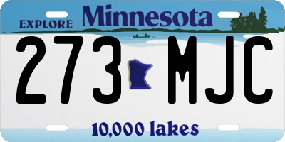MN license plate 273MJC