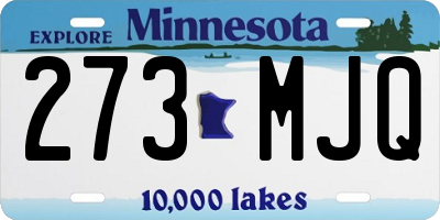 MN license plate 273MJQ