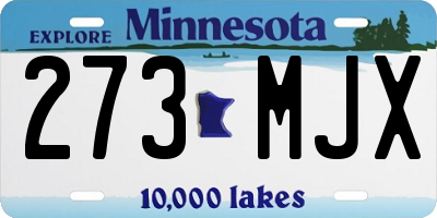 MN license plate 273MJX