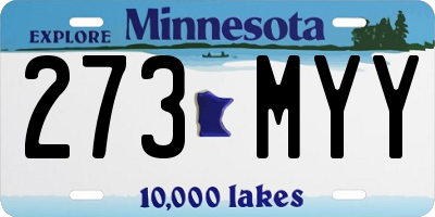 MN license plate 273MYY