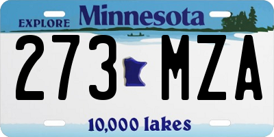 MN license plate 273MZA