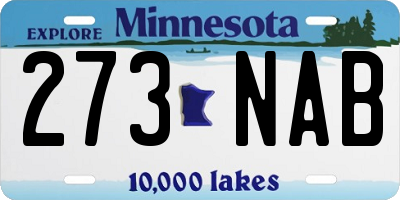 MN license plate 273NAB