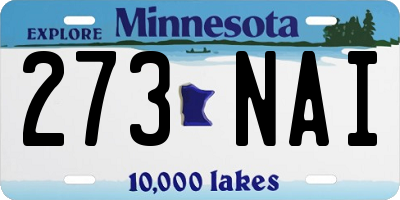 MN license plate 273NAI