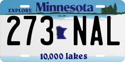 MN license plate 273NAL