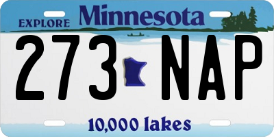MN license plate 273NAP