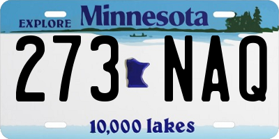 MN license plate 273NAQ