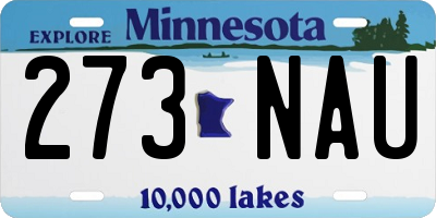 MN license plate 273NAU