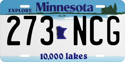 MN license plate 273NCG