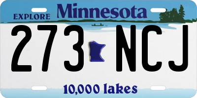 MN license plate 273NCJ