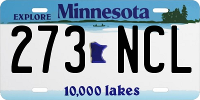 MN license plate 273NCL
