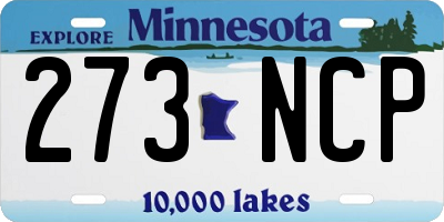 MN license plate 273NCP