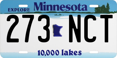 MN license plate 273NCT