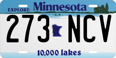 MN license plate 273NCV