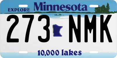 MN license plate 273NMK