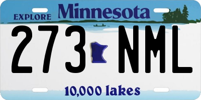 MN license plate 273NML